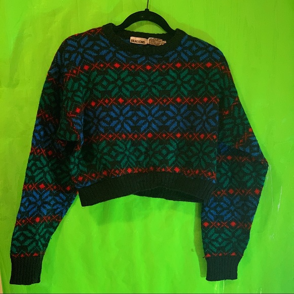 CROPPED 80S VINTAGE SWEATER - Picture 3 of 8